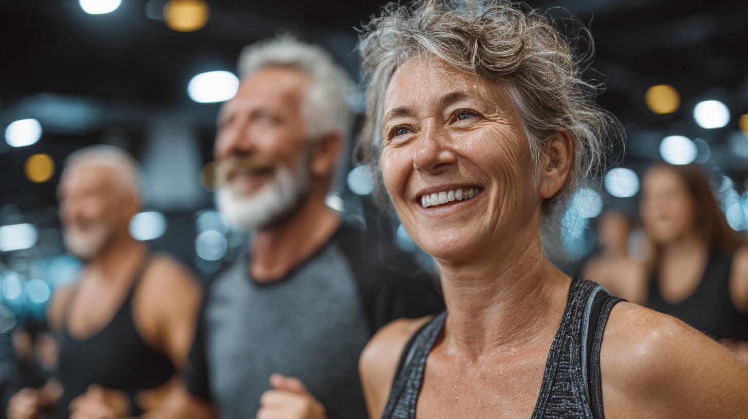 Група людей виконує адаптовані вправи йоги на природі